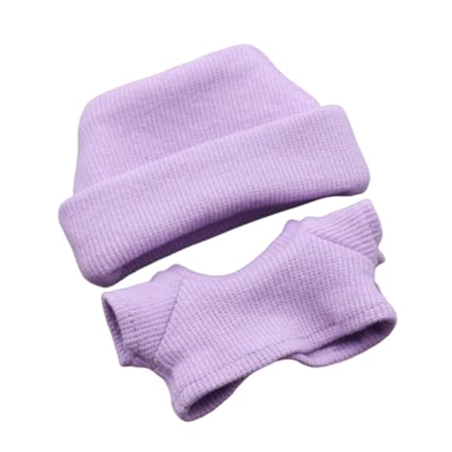 2-teilige Kleidung für 17/15 cm Puppen, Hut und Oberteil, Outfits, Kostüme für Puppen 5,91 Zoll/6,69 Zoll, Violett 2-teilige Kleidung für 17/15 cm Puppen, Hut und Oberteil, Outfits, Kostüme für Puppen 5,91 Zoll/6,69 Zoll, Violett von Generic