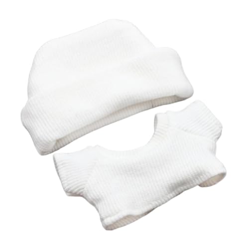 2-teilige Kleidung für 17/15 cm Puppen, Hut und Oberteil, Outfits, Kostüme für Puppen 5,91 Zoll/6,69 Zoll, Weiß 2-teilige Kleidung für 17/15 cm Puppen, Hut und Oberteil, Outfits, Kostüme für Puppen 5,91 Zoll/6,69 Zoll, Weiß von Generic