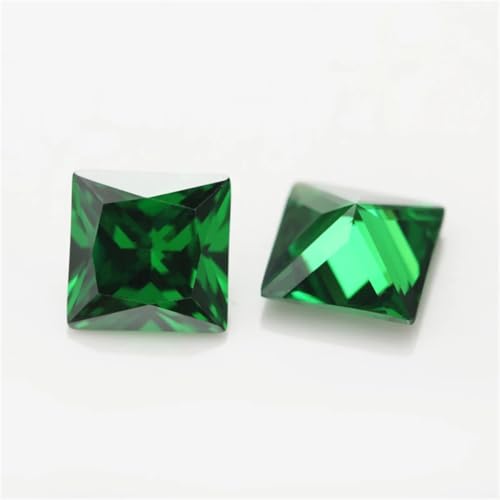 2 x 2-10 x 10 mm, 5 A, quadratischer Prinzessschliff, Zirkonia, lose synthetische Edelsteine für die Schmuckherstellung, GN8, 7 x 7 mm, 50 Stück von Generic