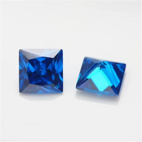 2 x 2-10 x 10 mm, 5 A, quadratischer Zirkoniastein, Prinzessschliff, lose synthetische Edelsteine für die Schmuckherstellung, Tiefseeblau, 7 x 7 mm, 50 Stück 2 x 2-10 x 10 mm, 5 A, quadratischer Zirkoniastein, Prinzessschliff, lose synthetische Edelsteine für die Schmuckherstellung, Tiefseeblau, 7 x 7 mm, 50 Stück von Generic