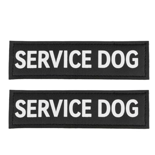 2 x abnehmbare Hundepflaster, Hakenrückseite, Hundeweste, Patches für Hundegeschirr von Generic
