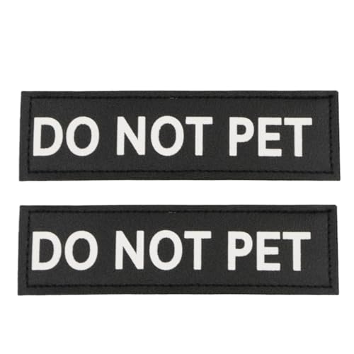 2 x abnehmbare Hundepflaster mit Haken auf der Rückseite, Hundewesten-Patches für Hundegeschirr von Generic