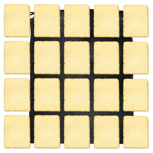 20 Stück Rohgummi, Kleberückstandsentferner, Radiergummi, Reinigungswerkzeug zum Entfernen von Kleberückständen von Papier und Kunststoff (50 mm x 70 mm x 9 mm L x B x H), mit Aufbewahrungstasche, 1 von Generic