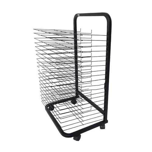 20-stöckiges Kunst-Trockengestell, metallfarben beschichtetes Bilderalbum-Präsentationsgestell, ideal zum Trocknen von Ölgemälden zu Hause und in der Kunstschule, geeignet für jedes Kunstwerk von Generic