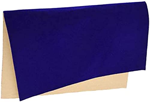 20 x 148 cm Samtstoff-Klebeblätter, selbstklebend, langlebig, beständig, vielseitig einsetzbar, ideal zum Basteln (blau) von Generic
