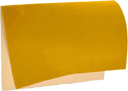 20 x 148 cm Samtstoff-Klebeblätter, selbstklebend, langlebig, beständig, vielseitig einsetzbar, ideal zum Basteln (gelb) von Generic