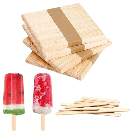 200 Stück Holz-Stiele zum Basteln, natürliches Holz, Eis, Eis, Eis am Stiel, 11,4 cm Länge 200 Stück Holz-Stiele zum Basteln, natürliches Holz, Eis, Eis, Eis am Stiel, 11,4 cm Länge von Generic