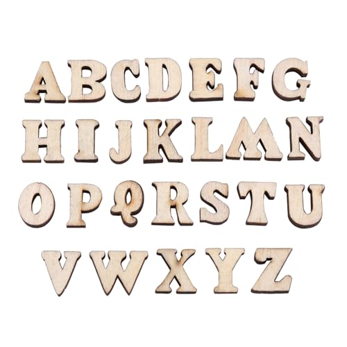 200 Stück Holzbuchstaben Zum Basteln und Holzzahlen, Unvollendete Großbuchstaben und Zahlen aus Holz, DIY-Malerei, Kinder, Rechtschreibung, Lernen, Wandverzierung, (Englisches 200 Stück Holzbuchstaben Zum Basteln und Holzzahlen, Unvollendete Großbuchstaben und Zahlen aus Holz, DIY-Malerei, Kinder, Rechtschreibung, Lernen, Wandverzierung, (Englisches von Generic