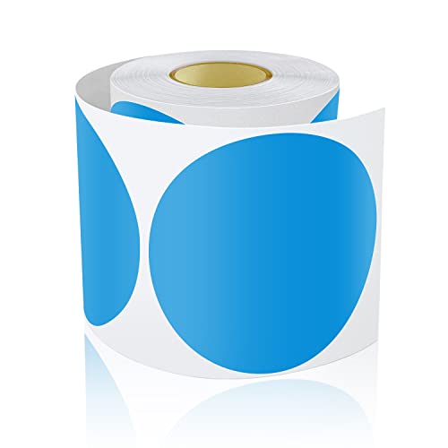 200 Stück Runde Aufkleber Groß 90mm Selbstklebend Klebepunkte Etiketten Farbkodierung kreise Sticker Wetterfest Blau von Meitaat