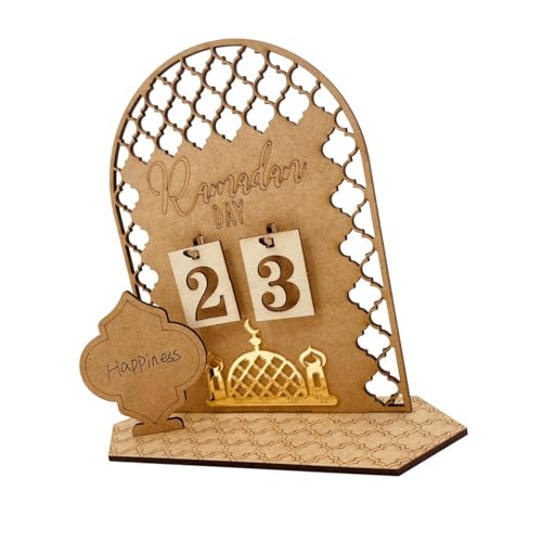 2022 Ramadn Conto Back Calendar - Ramadn Holz Adventskalender -Sie, Ornament | Wohnkultur, Islamisches Festival Rückwärtskonto, von Generic
