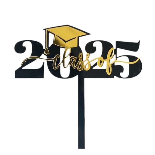 2025 Dekoration für Cupcakes, Abschlussdekorationen, Schwarz-Gold-Thema – Acryl-Noppen für Buffets, Tischaufsätze, Zuhause, Klassenzimmer, Universität 2025 Dekoration für Cupcakes, Abschlussdekorationen, Schwarz-Gold-Thema – Acryl-Noppen für Buffets, Tischaufsätze, Zuhause, Klassenzimmer, Universität von Generic