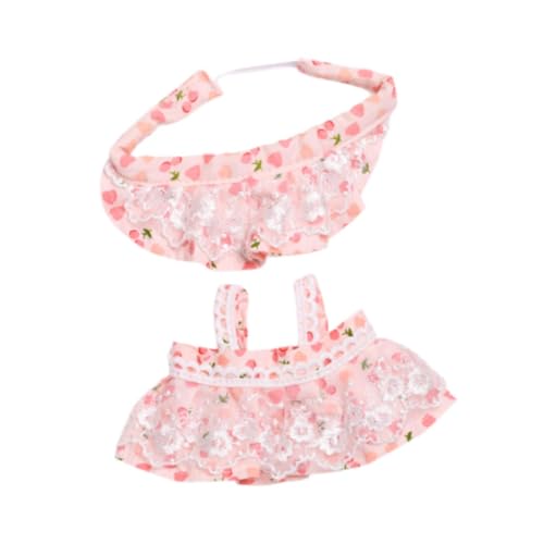 20cm Miniatur Puppen Kleidung Puppe Kleid Set Kostüm Mädchen Puppe Kleidung für, Spitzenmütze 20cm Miniatur Puppen Kleidung Puppe Kleid Set Kostüm Mädchen Puppe Kleidung für, Spitzenmütze von Generic