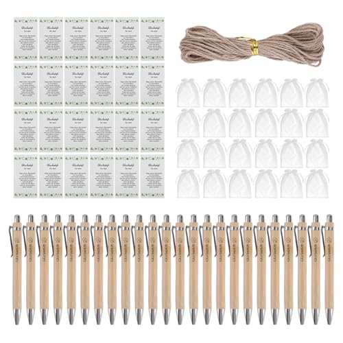 24 Sets hölzerner Kugelschreiber mit Karten Lucky Pen Hochzeit Gefälligkeiten for Gäste 24 Sets hölzerner Kugelschreiber mit Karten Lucky Pen Hochzeit Gefälligkeiten for Gäste von Generic