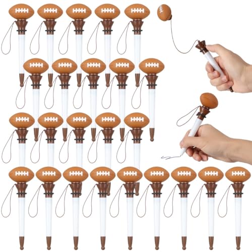 24 lustige Schaumstoff-Fußballstifte für Geburtstagsgeschenke, Sport-Kugelschreiber, Großpackung für Kinderpartys, Auszeichnungen und Preise von Generic