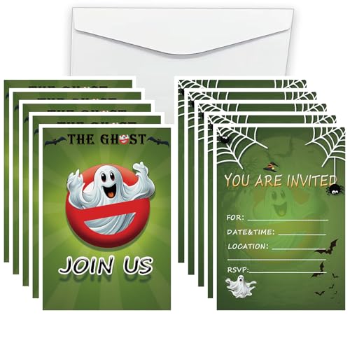 25 Stück Ghostbusters Party-Einladungskarten für Kinder und Erwachsene, Join Us Einladungen H.hibiscus 0 von Generic