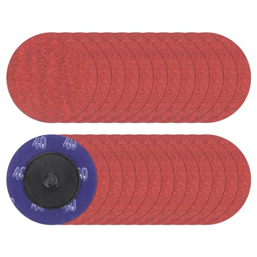 25 Stück Schnellwechsel-Schleifscheiben, 5,1 cm, Körnung 80, R-Typ, Roll Lock, Keramikkörner, Konditionierungsscheibe, Schleifpapier für Stabschleifer, schnelles Schneiden, Leuchtend rot (Körnung 120 25 Stück Schnellwechsel-Schleifscheiben, 5,1 cm, Körnung 80, R-Typ, Roll Lock, Keramikkörner, Konditionierungsscheibe, Schleifpapier für Stabschleifer, schnelles Schneiden, Leuchtend rot (Körnung 120 von Generic