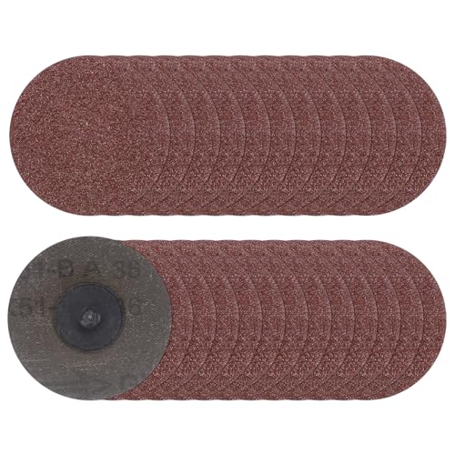 25 Stück Schnellwechsel-Schleifscheiben, 7,6 cm, Körnung 180, R-Typ, Rollverschluss, Aluminiumoxid-Konditionierungsscheibe, Schleifpapier für Stabschleifer, schnelles Schneiden, Rotbraun (Dunkelblau, 25 Stück Schnellwechsel-Schleifscheiben, 7,6 cm, Körnung 180, R-Typ, Rollverschluss, Aluminiumoxid-Konditionierungsscheibe, Schleifpapier für Stabschleifer, schnelles Schneiden, Rotbraun (Dunkelblau, von Generic