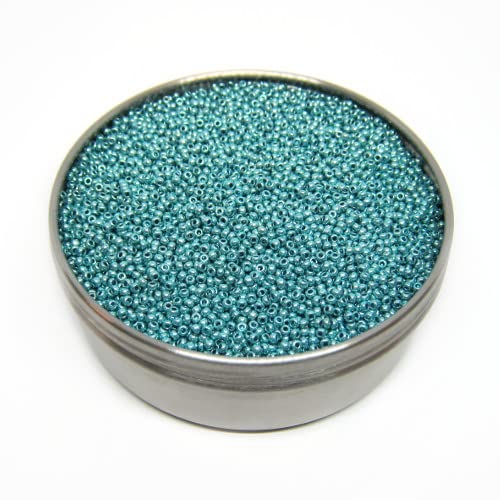 250g Rocailles Preciosa Samenperlen Metallic Blue, 10/0 (Rocailles PRECIOSA seed beads metallic blue) von Generic