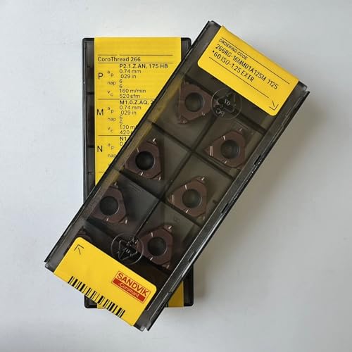 266RG-16MM01A125M 1125/CNC-Drehmaschine Hartmetall-Klingenwerkzeug, 10 Stück 266RG-16MM01A125M 1125/CNC-Drehmaschine Hartmetall-Klingenwerkzeug, 10 Stück von Generic