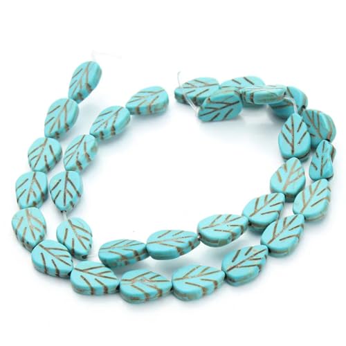 29 Stück/Lot Blätter, lose Abstandshalter, Natursteinperlen, Stern für Schmuckherstellung, ES für Armband, Blau, 9 x 13 mm 29 Stück/Lot Blätter, lose Abstandshalter, Natursteinperlen, Stern für Schmuckherstellung, ES für Armband, Blau, 9 x 13 mm von Generic