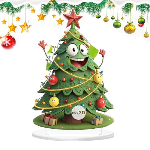 2D Weihnachtsdekoration | Flache, festliche Baumdekoration für Schreibtisch, Party, Tisch, Zuhause, Büro, Schlafzimmer, Esszimmer, Schrank 2D Weihnachtsdekoration | Flache, festliche Baumdekoration für Schreibtisch, Party, Tisch, Zuhause, Büro, Schlafzimmer, Esszimmer, Schrank von Generic