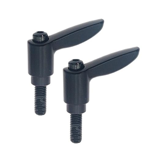 2er-Pack Kurzgriff Einstellung Positionierung Verriegelung L-förmiger Griff M4 M5 M6 M8 Griff Verstellbarer Klemmhebel(M5*32) von Generic