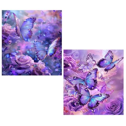 2er set Schmetterling Diamond Painting Kinder Klein 40x50cm Mädchen 12 Jahre Diamant Malerei Abstrakt,DIY 5D Diamond Painting Set für Erwachsene und Anfänger Bastelset Wand Dekoration Geschenke TY241 2er set Schmetterling Diamond Painting Kinder Klein 40x50cm Mädchen 12 Jahre Diamant Malerei Abstrakt,DIY 5D Diamond Painting Set für Erwachsene und Anfänger Bastelset Wand Dekoration Geschenke TY241 von Generic
