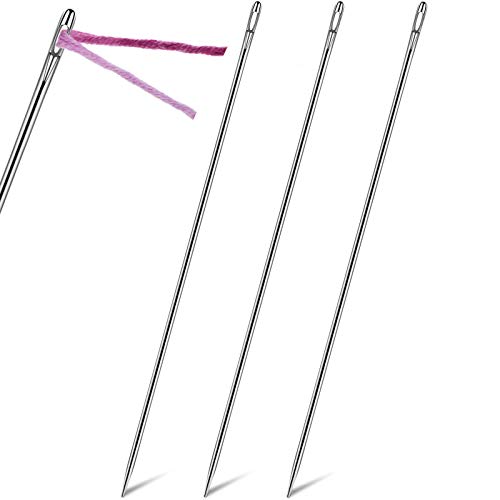 3 Stück 30,5 cm Polsternadel, lang, gerade Handnadel, Edelstahl, Handnähnadel, Nähen, Polsternadeln für Gurtband, Nähkanten und Nähen durch Polsterung, Kunsthandwerksprojekte 3 Stück 30,5 cm Polsternadel, lang, gerade Handnadel, Edelstahl, Handnähnadel, Nähen, Polsternadeln für Gurtband, Nähkanten und Nähen durch Polsterung, Kunsthandwerksprojekte von Generic