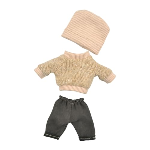 3 Stücke 16 cm Plüsch Puppe Kleidung Hoodie Hut Hosen Set Kostüm für Neujahrsgeschenke 3 Stücke 16 cm Plüsch Puppe Kleidung Hoodie Hut Hosen Set Kostüm für Neujahrsgeschenke von Generic