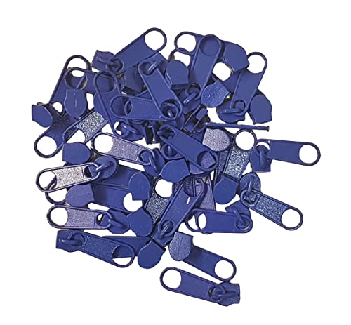 3 mm Zipper für Reißverschluss endlos in 35 Farben Blau 10 Stück von Generic