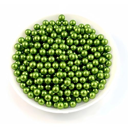 30–300 Stück runde Acryl-Abstandshalter ohne Loch, für DIY-Schmuckherstellung, dunkel, EN8, 4 mm x 300 Stück von Generic