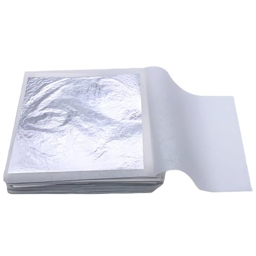 30 doppelschichtige Blätter aus 999er Silber (10,9 x 10,9 cm), ideal für DIY-Projekte, Heimwerker, Kunst-Vergoldung und Möbelreparatur von Generic