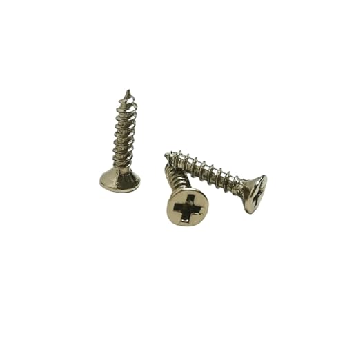 300 Stück M2 selbstschneidende Schrauben 5 mm 8 mm 10 mm Eisenbronze Hardware Holzkisten Möbelbeschläge Zubehör Befestigungselemente (Gelb, 10MM_M2) von Generic