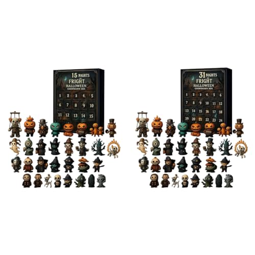 31 Horror Nights 2025 Halloween Adventskalender mit Figuren und Mini-Dekorationen for Kinder und Erwachsene 31 Horror Nights 2025 Halloween Adventskalender mit Figuren und Mini-Dekorationen for Kinder und Erwachsene von Generic