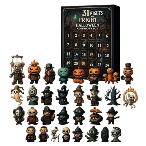 31 Horror Nights 2025 Halloween Adventskalender mit Figuren und Mini-Dekorationen for Kinder und Erwachsene 31 Horror Nights 2025 Halloween Adventskalender mit Figuren und Mini-Dekorationen for Kinder und Erwachsene von Generic