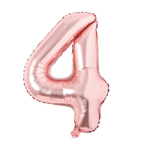 32 Zoll Digital Aluminium Film Ballon Medium Ballon Dekoration-Rosegold Nummer 4 32 Zoll Digital Aluminium Film Ballon Medium Ballon Dekoration-Rosegold Nummer 4 von Generic