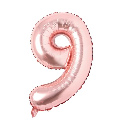 32 Zoll Digital Aluminium Film Ballon Medium Ballon Dekoration-Rosegold Nummer 9 32 Zoll Digital Aluminium Film Ballon Medium Ballon Dekoration-Rosegold Nummer 9 von Generic