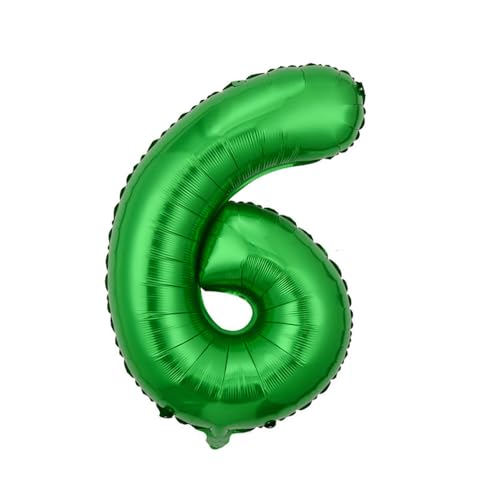 32 Zoll Digital Aluminium Film Ballon Medium Ballon Dekoration-grüne Nummer 6 32 Zoll Digital Aluminium Film Ballon Medium Ballon Dekoration-grüne Nummer 6 von Generic