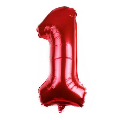 32 Zoll mittlere Zahl Aluminium Film Ballon, perfekt für Geburtstag, Hochzeit, Party Dekoration-rot-Zahl 1 32 Zoll mittlere Zahl Aluminium Film Ballon, perfekt für Geburtstag, Hochzeit, Party Dekoration-rot-Zahl 1 von Generic