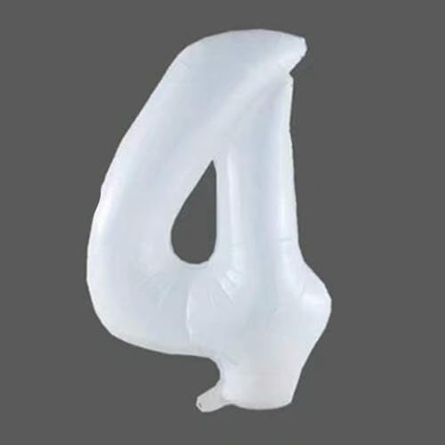 32 Zoll mittlere Zahl Aluminium Film Ballon, perfekt für Geburtstag, Hochzeit, Party Dekoration-weiß-Zahl 4 32 Zoll mittlere Zahl Aluminium Film Ballon, perfekt für Geburtstag, Hochzeit, Party Dekoration-weiß-Zahl 4 von Generic
