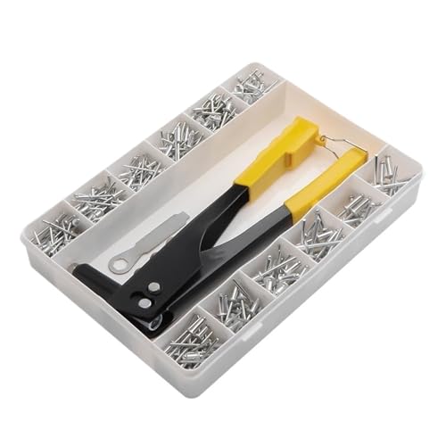 380/120/pcs Heavy Duty Manuelle Niet Pistole Set Blind Niet Zangen Gun Mutter Auto Werkzeuge(380pcs and gun) von Generic