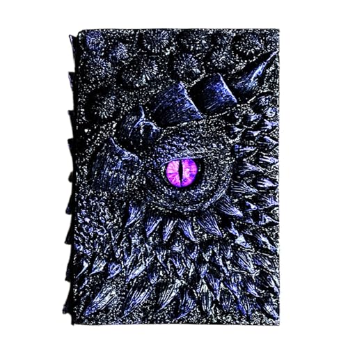 3D-Drachenauge-Notizbuch – Hardcover-Tagebuch mit Vintage-Prägung | Antikes Schreibskizzenbuch mit einzigartigem Skulpturendesign | Täglicher Notizblock für Männer und Frauen | Kreatives Geschenk für von Generic