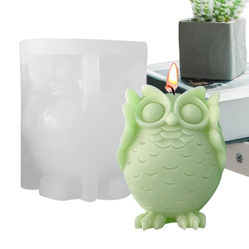 3D-Eulen-Silikonform, Eulen-Harzform | Flexible Silikonform Seifenform | Kerzenform, antihaftbeschichtete Gießform aus Kunstharz zum Basteln von Seifenkerzen in Eulenform 3D-Eulen-Silikonform, Eulen-Harzform | Flexible Silikonform Seifenform | Kerzenform, antihaftbeschichtete Gießform aus Kunstharz zum Basteln von Seifenkerzen in Eulenform von Generic