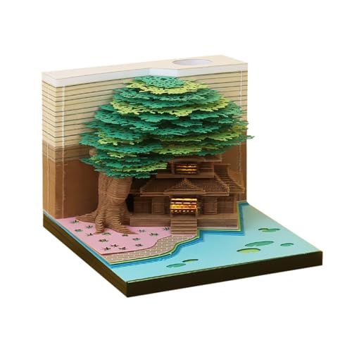 3D-Kalender 2025, 3D-Tischkalender Baumhaus, 3D-Notizblock, kreativer Desktop-Stifthalter-Notizblock, DIY-Arbeitsplattendekorationen 3D-Kalender 2025, 3D-Tischkalender Baumhaus, 3D-Notizblock, kreativer Desktop-Stifthalter-Notizblock, DIY-Arbeitsplattendekorationen von Generic