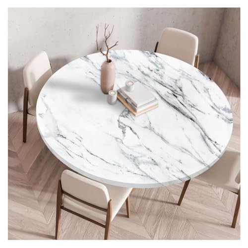 3D Marmordruck Tischdecke Rund, Elastische Tischdecke Outdoor Wetterfest, Spanntischdecke Rund, Gartentischdecke Outdoor,Gartentischdecke Rund mit Gummizug für Balkon, Garten, Esszimmer, Wohnzimmer 3D Marmordruck Tischdecke Rund, Elastische Tischdecke Outdoor Wetterfest, Spanntischdecke Rund, Gartentischdecke Outdoor,Gartentischdecke Rund mit Gummizug für Balkon, Garten, Esszimmer, Wohnzimmer von Generic