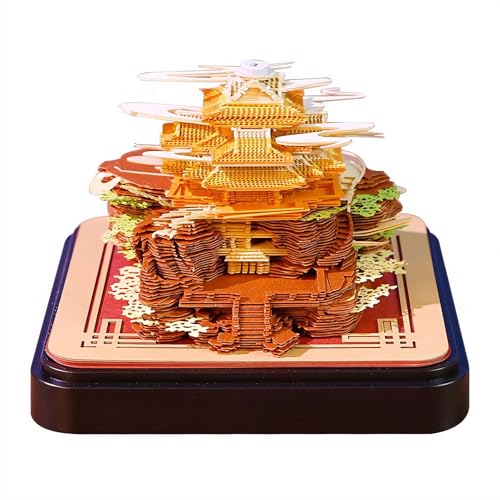 3D-Notizblock, 198 Blatt, Papierschnitzkunst, 3D-Gebirgskunst-Haftnotizen, zum Abreißen, kreative Schreibtisch-Notizblock, Papierschnitzerei, Schreibtisch-Skulptur, dekoratives Geschenk für Schule 3D-Notizblock, 198 Blatt, Papierschnitzkunst, 3D-Gebirgskunst-Haftnotizen, zum Abreißen, kreative Schreibtisch-Notizblock, Papierschnitzerei, Schreibtisch-Skulptur, dekoratives Geschenk für Schule von Generic