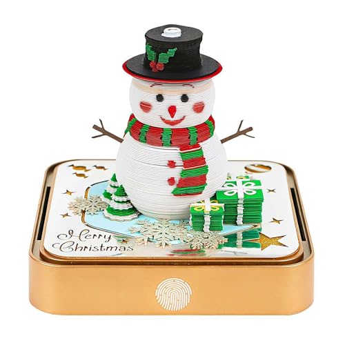 3D-Notizblock, Kalender 2026, 3D-Weihnachts-Schneemann, Wochenkalender, Notizblock mit Licht und Halter, 3D-Notizblock, kunstvoller Notizblock, antihaftbeschichtet, Papier-Notizblock für 3D-Notizblock, Kalender 2026, 3D-Weihnachts-Schneemann, Wochenkalender, Notizblock mit Licht und Halter, 3D-Notizblock, kunstvoller Notizblock, antihaftbeschichtet, Papier-Notizblock für von Generic