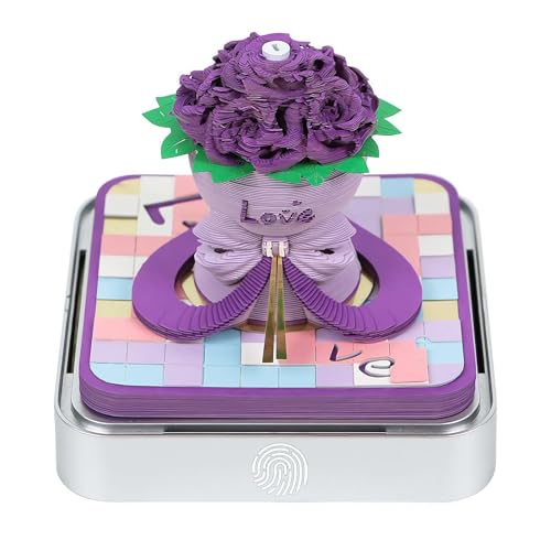 3D-Notizblock, Kalender 2026, 3D-Weihnachtsblumen-Wochenkalender, Notizblock mit Licht und Halter, 3D-Notizblock, kunstvoller Notizblock, antihaftbeschichtet, Papier-Notizblock für 3D-Notizblock, Kalender 2026, 3D-Weihnachtsblumen-Wochenkalender, Notizblock mit Licht und Halter, 3D-Notizblock, kunstvoller Notizblock, antihaftbeschichtet, Papier-Notizblock für von Generic