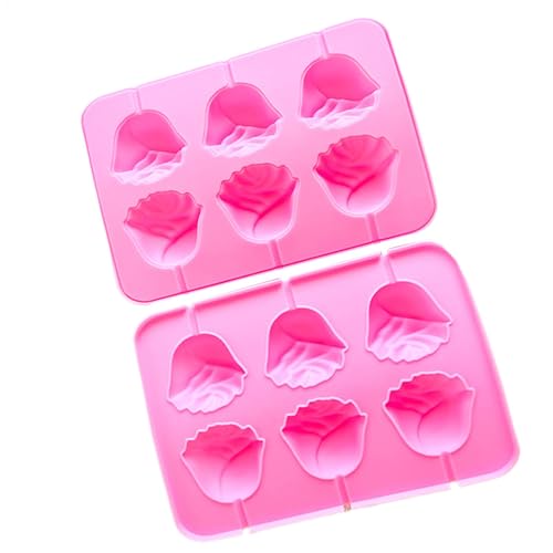 3D-Rosenblüten-Lutscherform, Kuchendekoration, Lollipop-Backform, multifunktionales Antihaft-Küchenwerkzeug, Fondantform 3D-Rosenblüten-Lutscherform, Kuchendekoration, Lollipop-Backform, multifunktionales Antihaft-Küchenwerkzeug, Fondantform von Generic