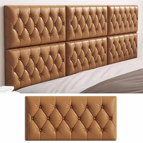 3D Wandpaneele Wandverkleidung Selbstklebend, PU Wasserdicht Wandpolster, Kissen zum Abziehen und Aufkleben, Geeignet für Wohnzimmer, Schlafzimmer, Kopfteil und TV-Wand,003,6 PCs von Generic